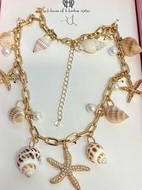 House of Harlow 1960 Ocean Themed Charms Necklace